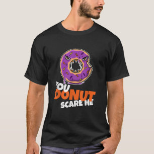 DU SKRÄMMER MIG Kawaii Zombie Donut Halloween T Shirt