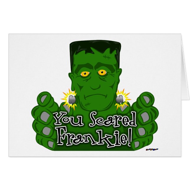Du Skrämt Frankie! Hälsningskort (Framsidan Horizontal)