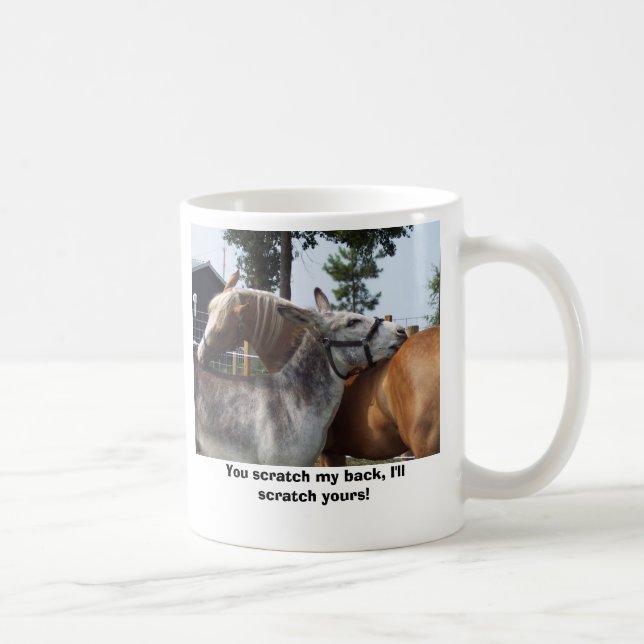 Du skrapar min baksida, mig ska den din skrapan! kaffemugg (Höger)