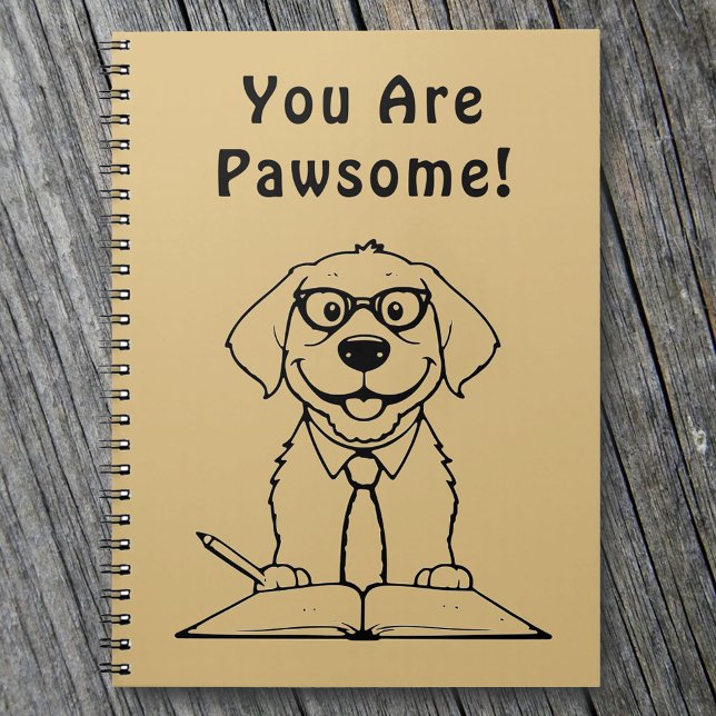 Du skriver Pawsome Cute Hund Anteckningsbok (Skapare uppladdad)