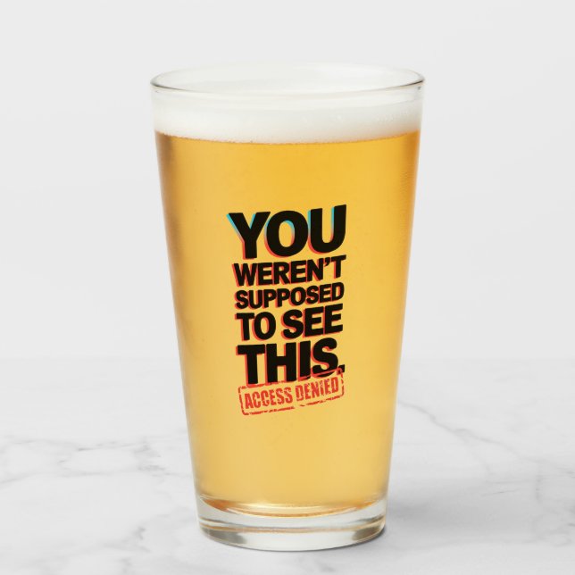 Du skulle inte se detta glaskopp (Framsida fylld)