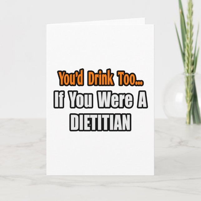 Du skulle också dricka.. Dietititer Kort (Framsida)