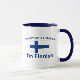 Du slå vad din Lutefisk mig förmiddagfinskan Mugg
