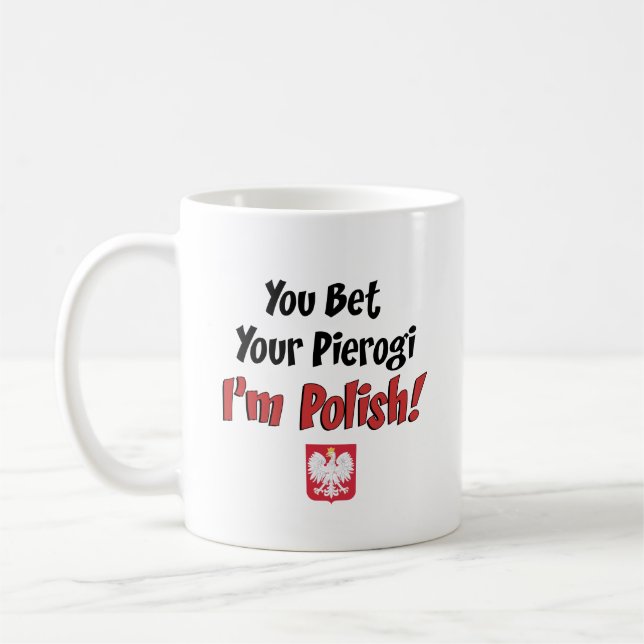 Du slå vad din Pierogi mig den polska förmiddagen Kaffemugg (Vänster)