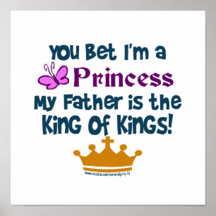 Du slå vad I-förmiddagen en Princess Poster