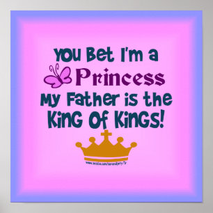 Du slå vad I-förmiddagen en Princess Poster