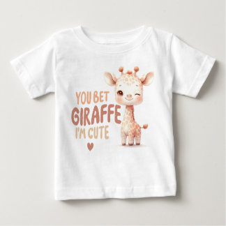 Du slår vad om att giraffe jag är söt! Design T Shirt