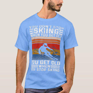 Du slutar inte att hoppa när du får gammalt roligt t shirt