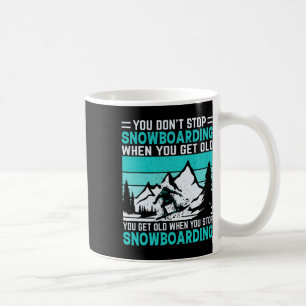 Du slutar inte att snoka när du blir gammal soppa kaffemugg