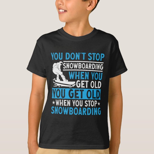 Du slutar inte att snoka när du blir gammal soppa t shirt (Framsida)