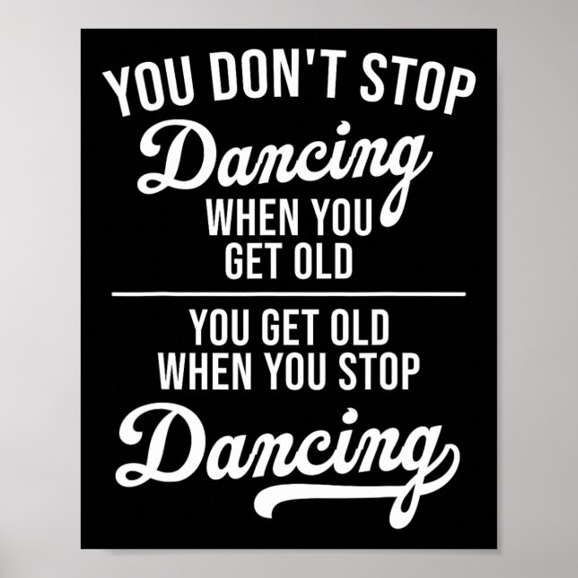Du slutar inte dansa när du får gammal knalltid poster (Framsidan)