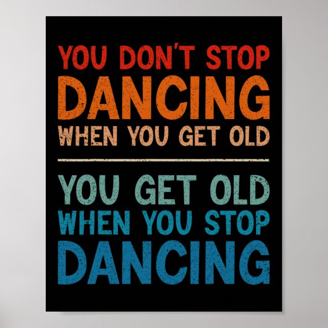 Du slutar inte dansa när du får gammal knalltid poster (Framsidan)