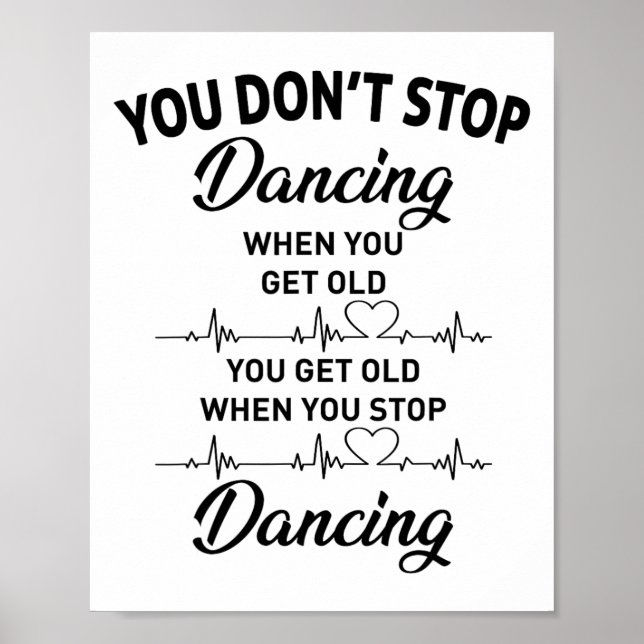 Du slutar inte dansa när du får gammal knalltid poster (Framsidan)