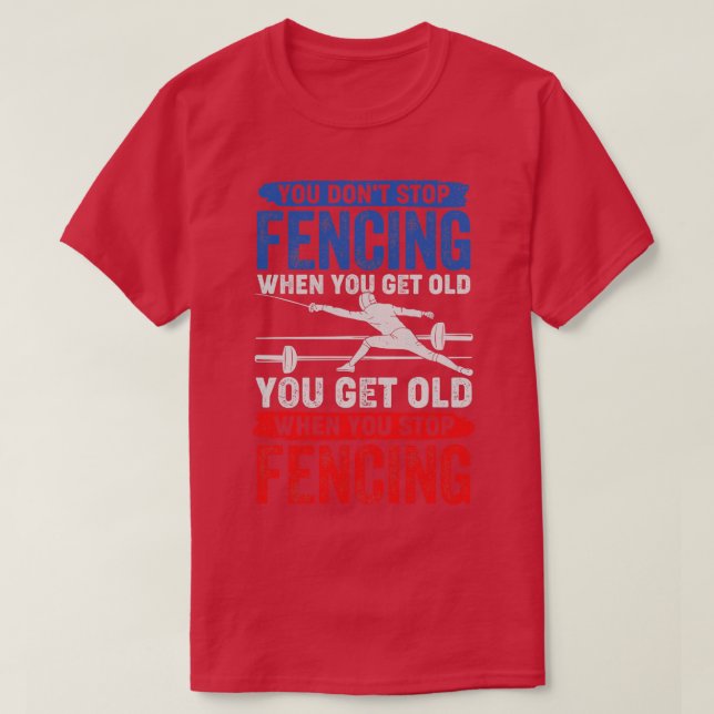 Du slutar inte faddera när du blir gammal t shirt (Design framsida)