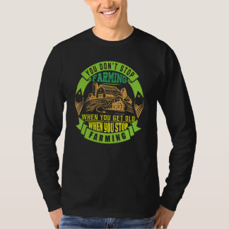 Du Slutar Inte Patriotisk Lokal Bonde Jordbrukskon T Shirt