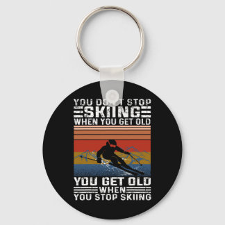 Du Slutar Inte Ski När Du Blir Gammal Rolig Skiin Nyckelring
