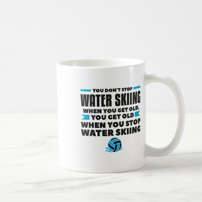Du Slutar Inte Vattenskida När Du Blir Gammal Skid Kaffemugg (Höger)