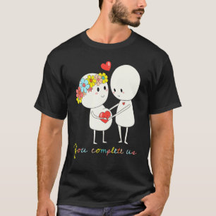 Du slutför familjen Kärlek Lycklig i Gravid T Shirt