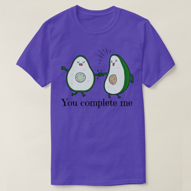 Du slutför mig avocado ord t shirt (Design framsida)
