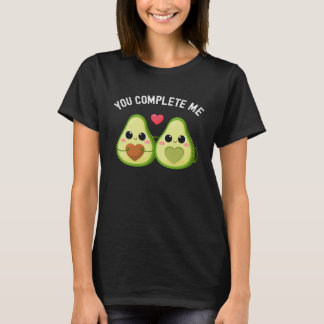 Du slutför mig Avocado Par Valentineser T Shirt