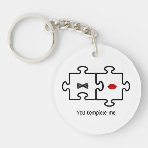 Du slutför mig med Puzzle Delar-nyckelkedja
