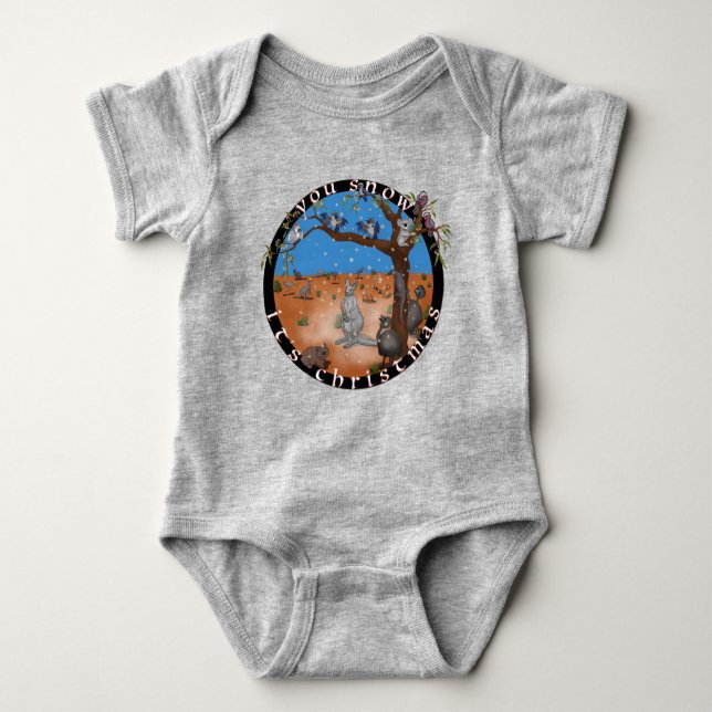 Du snö, det är jul - Aussie utanför karosseri T Shirt (Framsida)