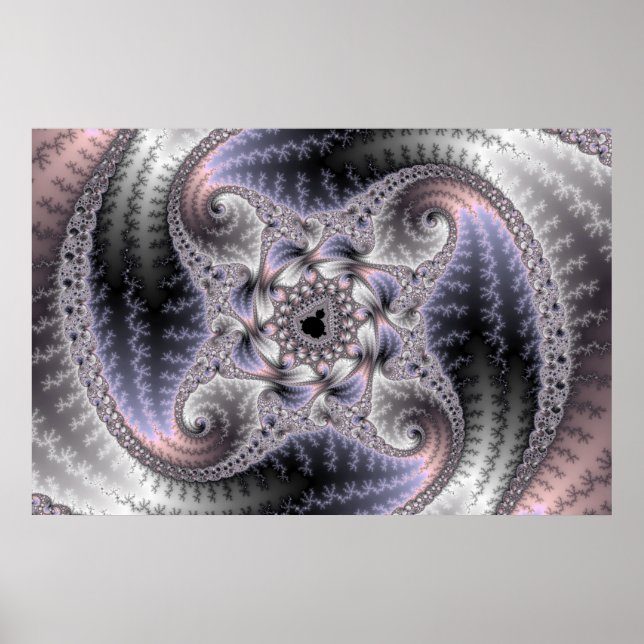 Du snurra mig runda - Fractal Art Poster (Framsidan)