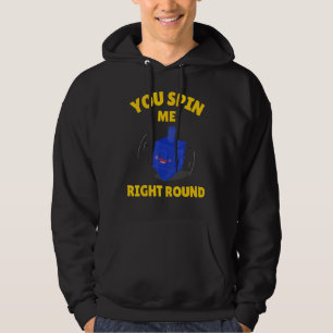 Du snurrar mig rätt runt dreidel hanukkah hoodie
