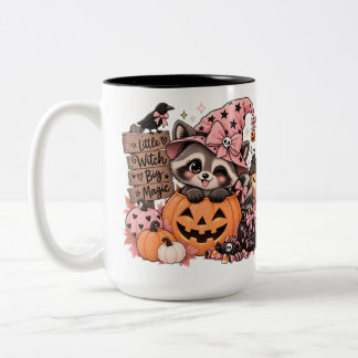 Du Söt Att Spook Tvättbjörn Vän Mug Två-Tonad Mugg