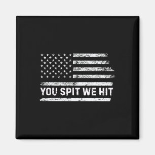 Du Spottar Vi Slår Trump Vintage Magnet