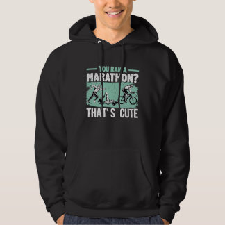 Du Sprang Ett Maraton Det Är Sött Löpning Sport Tr Hoodie