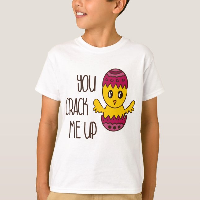 Du spränger mig Påsk Chick Cute Funny Tecknad T Shirt (Framsida)
