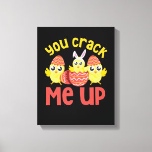 Du spränger mig Påsk Chickar Canvastryck