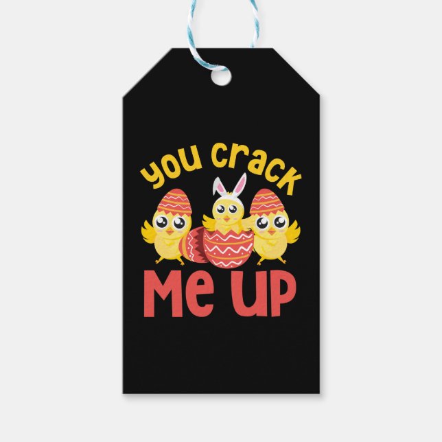Du spränger mig Påsk Chickar Presentetikett (Framsidan)