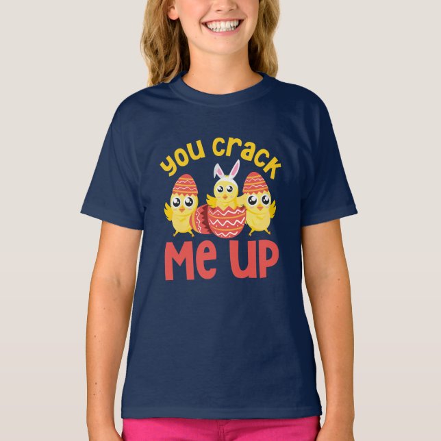 Du spränger mig Påsk Chickar T Shirt (Framsida)