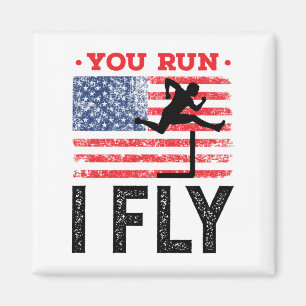Du Springa I Fly Track och Fält Hurdles Hurdler Magnet