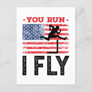 Du Springa I Fly Track och Fält Hurdles Hurdler Vykort