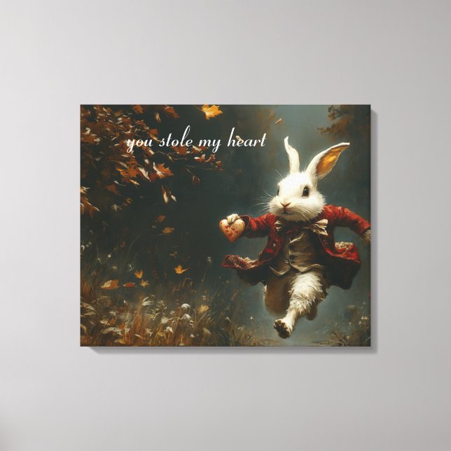 Du stal mitt hjärta, hjärttjuven. canvastryck (Framsida)
