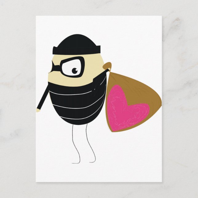 Du stal mitt hjärta vykort (Framsida)