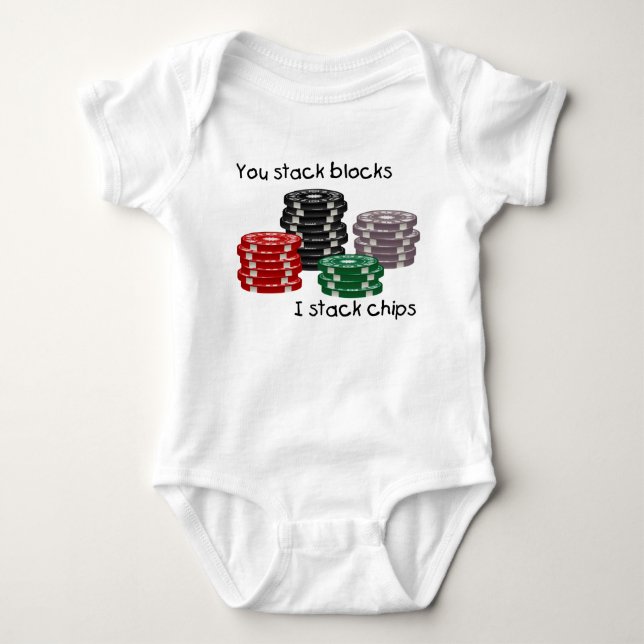 Du staplar kvarter som jag staplar chiper t-shirt (Framsida)