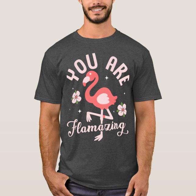 Du står inför Rosa fågelcute-retro T Shirt (Framsida)