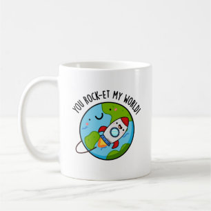 Du Sten-et min världsunderliga Rocket Pun Kaffemugg