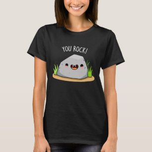 Du Sten Funny Geology Pun Mörk BG T Shirt