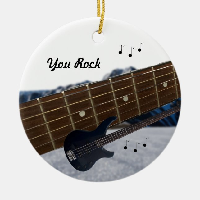 Du Sten Guitar Ceramic Ornament (Framsidan)
