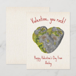 Du Sten Heart Kids Classroom Valentine Vykort