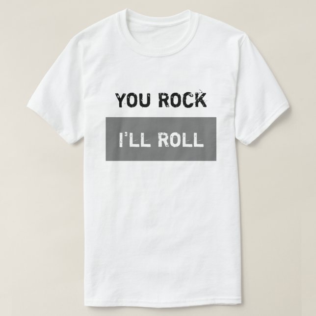 Du Sten - jag ska rulla T Shirt (Design framsida)
