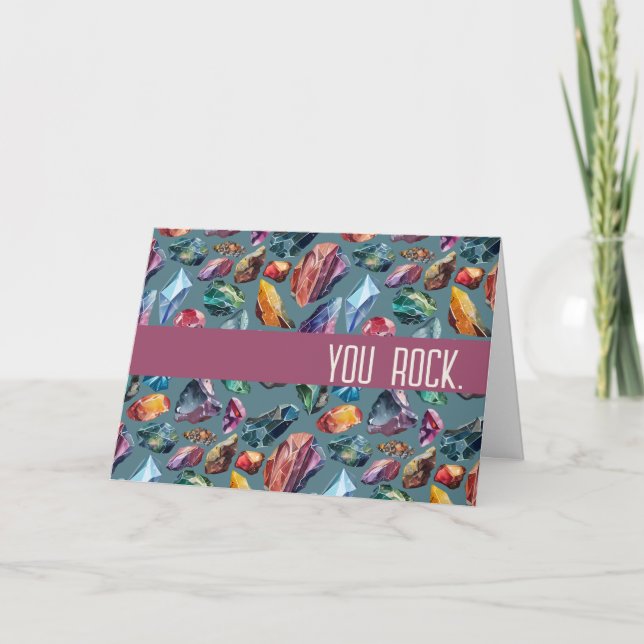 Du Sten Jewel Toned Tack Kort (Framsida)