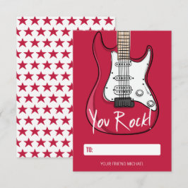 Du Sten Kids Classroom Valentine Card Inbjudningar