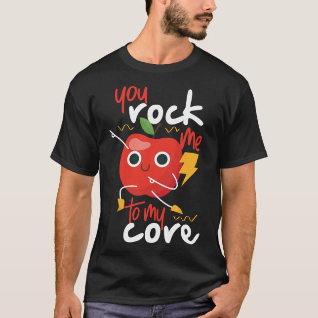 Du Sten mig till mitt kärnklappäpple T Shirt (Framsida)