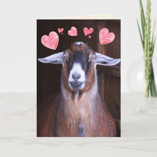 Du Sten min världsgoat Valentine Helgkort (Framsida)
